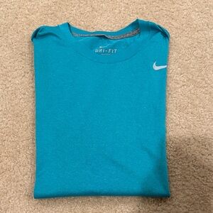 Nike Teal Performance Dri-FIT Tee with White Swoosh